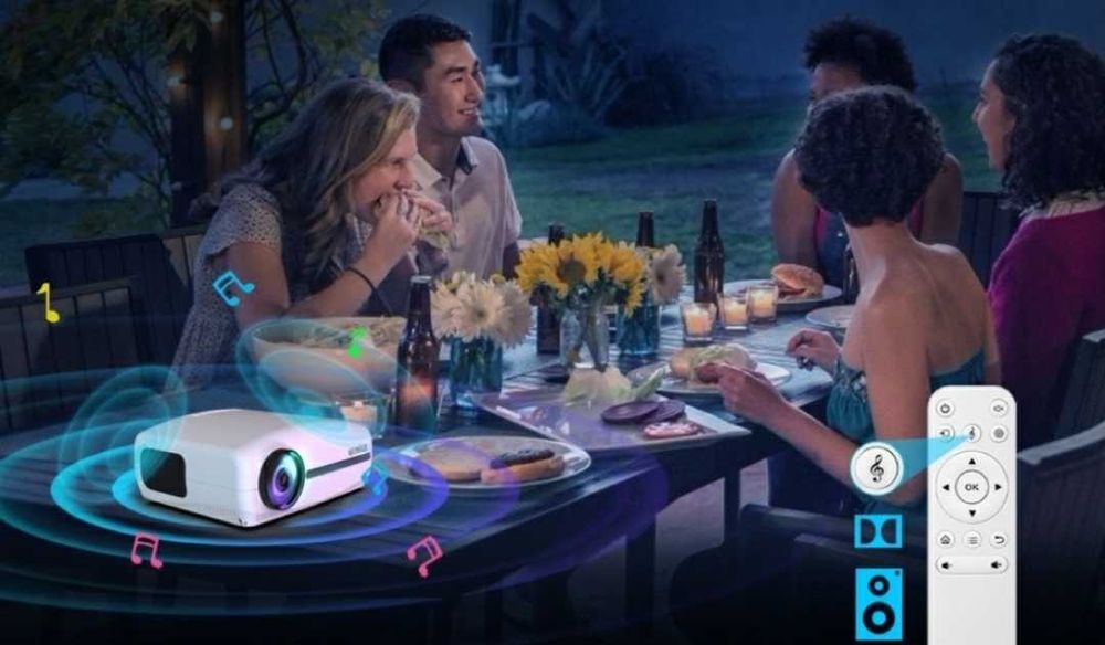 Vídeo projetor led 9000 lumens +  1080P REAL + Keystone 4D / 4k NOVOS