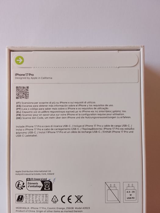 iPhone 17 Pro – 256 GB – Laranja Cósmico | Novo e Selado com fatura
