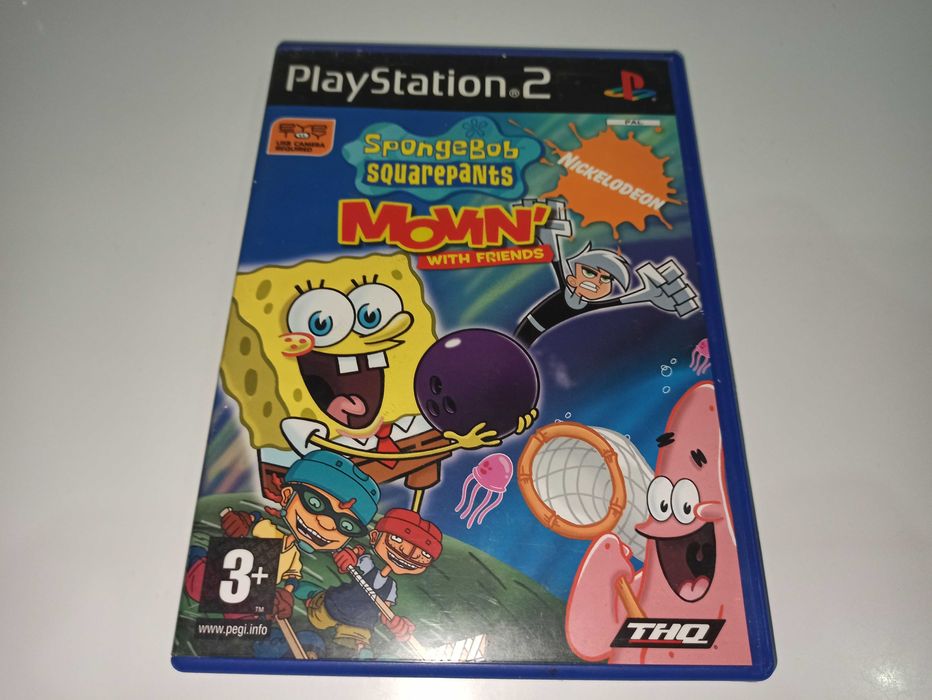 ps2 SPONGEBOB SQUAREPANTS MOVIN' With FRIENDS gra imprezowa na kamerki