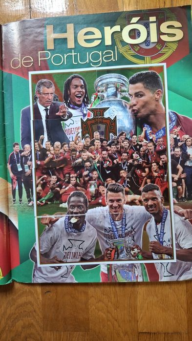 Caderneta Panini Futebol 2016-17 + Euro 2016 Portugal, Completa