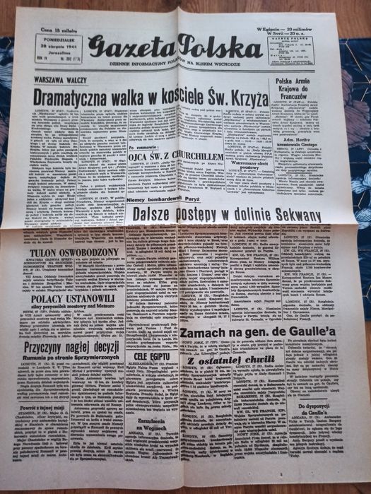 Gazeta Polska 28 sierpnia 1944