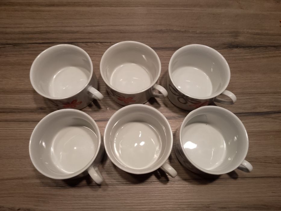 Kubki filiżanki do kawy 6 szt