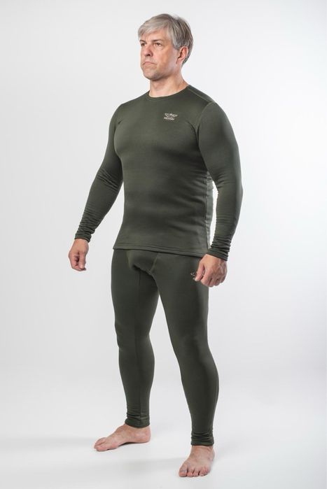 Термобілизна тактична чоловіча Олива Militari кубик мікрофліс зима