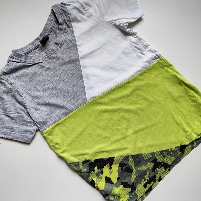 2x t-shirt koszulka chłopięca moro awesome monstera bawełniane 134 140