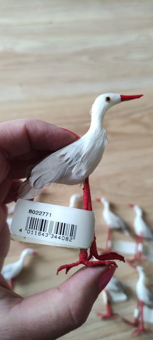 12x Bociany 8cm ozdoba