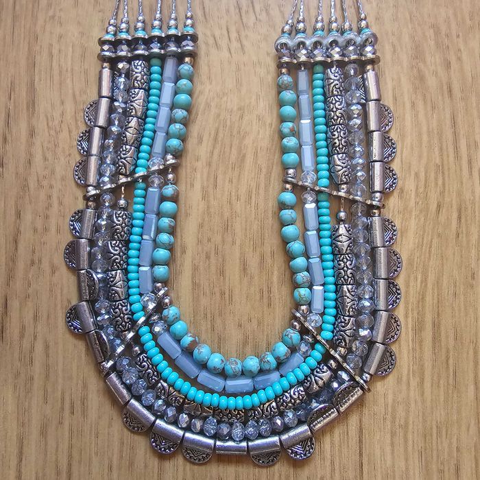 Colar Azul Turquesa - Novo