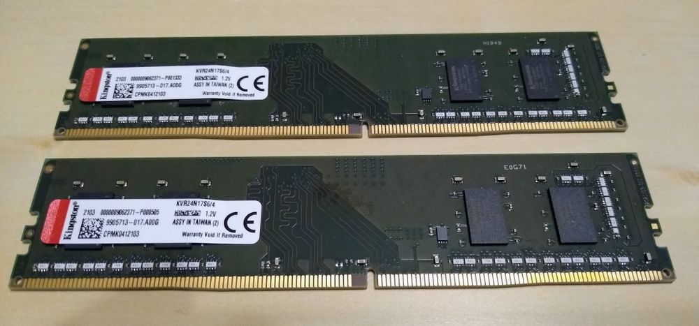 Pamięć Kingston ValueRAM, DDR4, 8GB (2x4GB)