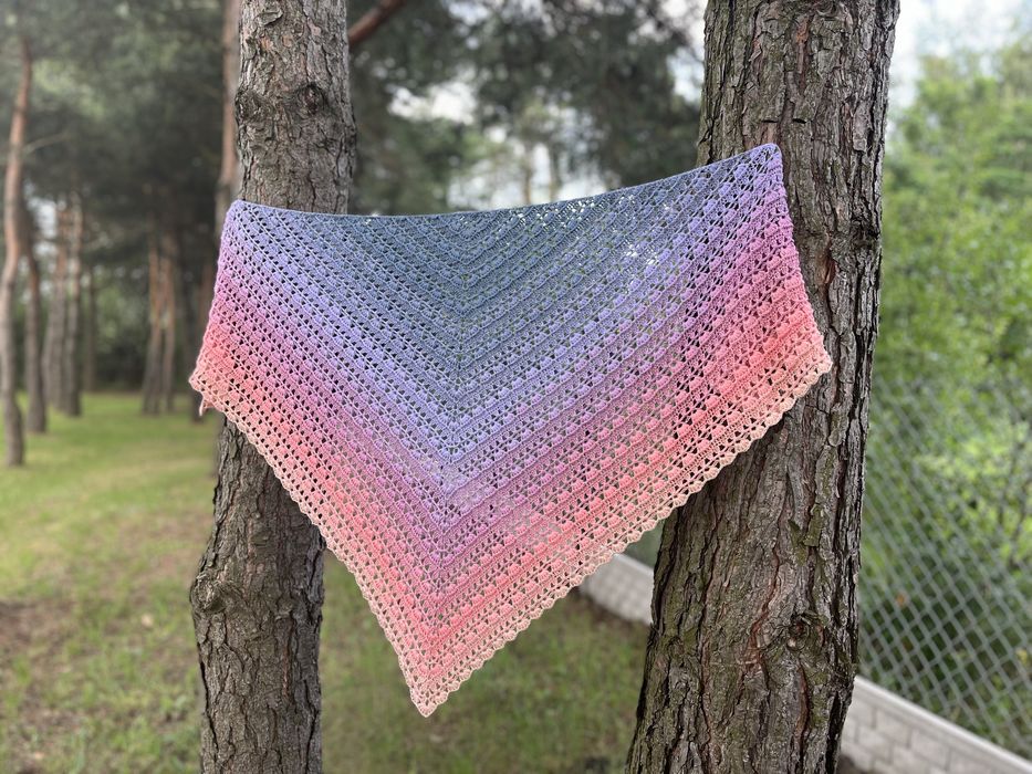 Chusta szydełkowa Bergamotka