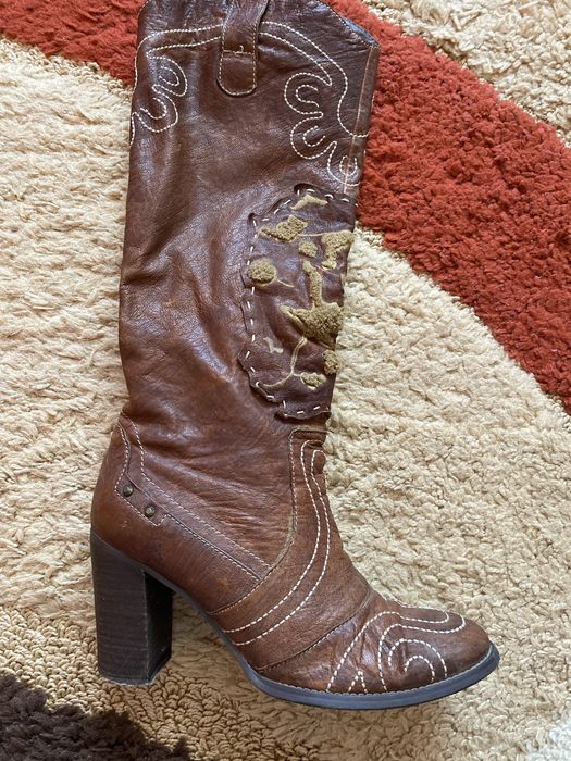 Сапоги демисизонные. Кожанные. Р. 38(39)