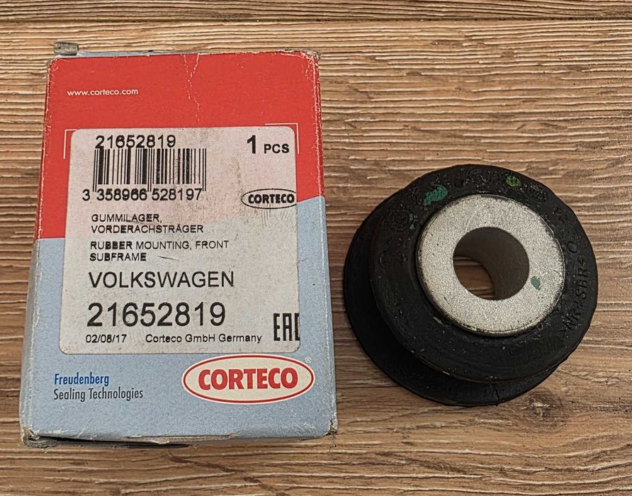 Tuleja zawieszenia poduszka wahacza gumowa Corteco, Audi Seat VW Skoda