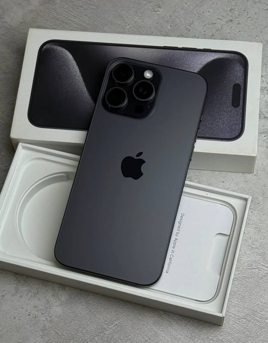 iPhone 15 Pro Max, 256GB, Black Titanium