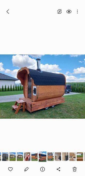 Sauna ogrodowa balia jacuzzi domek letniskowy