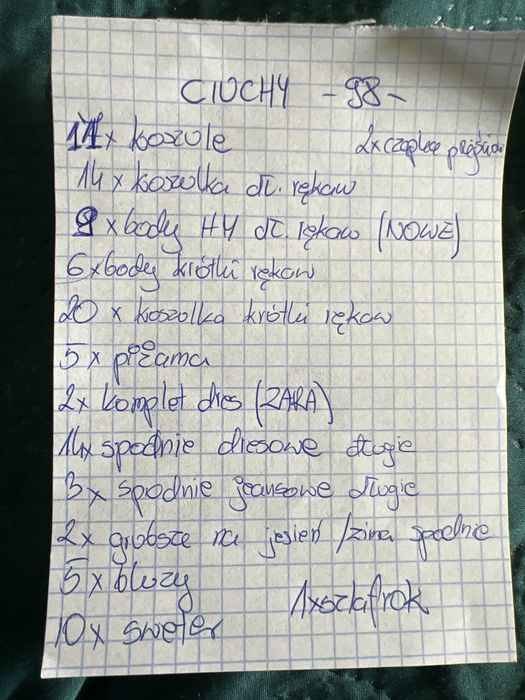 Paczka ubrań rozmiar 98