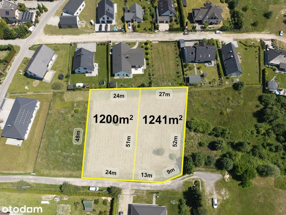 Działka budowlana 1200 m2 - Wyry, ul. Wróbla. Faktura VAT