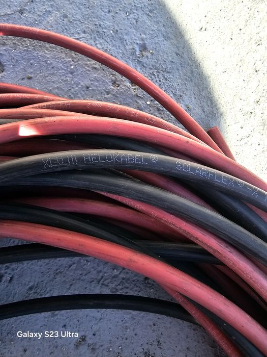 Kabel solarny 6mm2 czarny i czerwony, od 1m do 11m