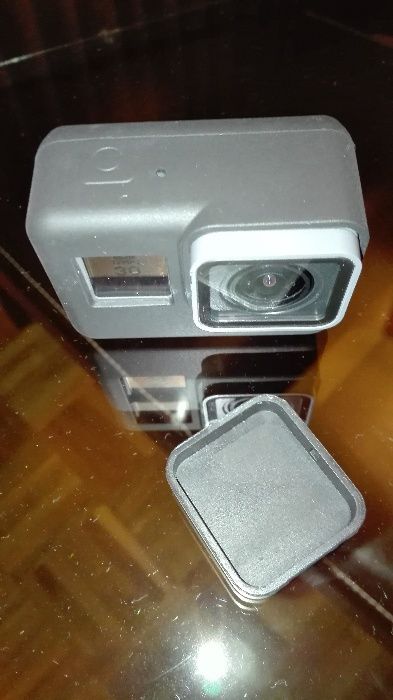 Capa de Silicone + Tapa Lentes Gopro Hero 6 e Hero 5 BLack Artigo Novo
