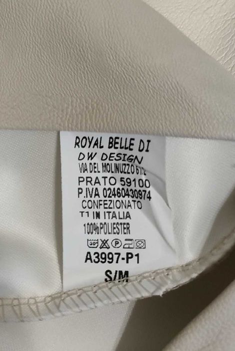 Spódnica beżowa z Eco skóry S/M nowa