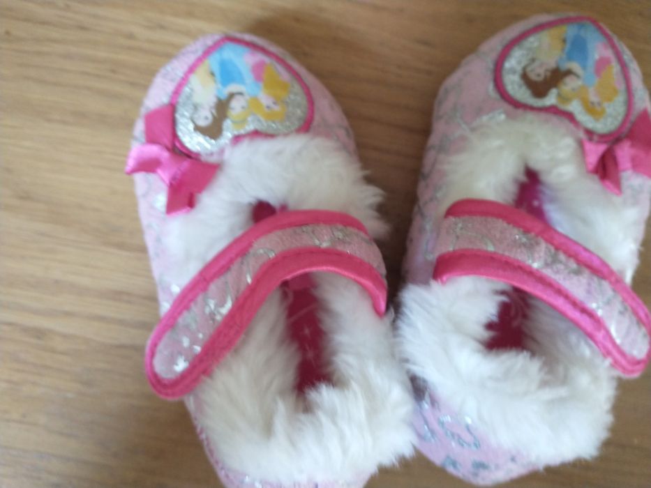 Kapcie papcie dla dziewczynki rozm 20-22 Elsa kraina lodu wkładka 12cm