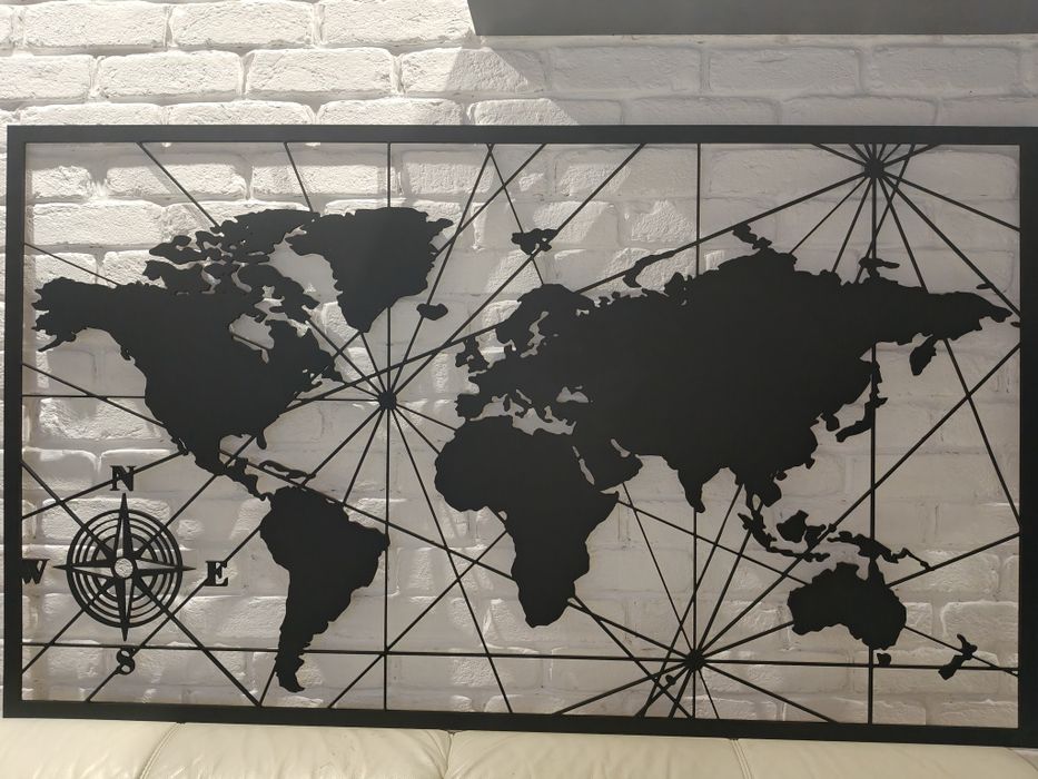 Panel dekoracyjny  Mapa Świata