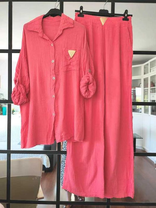 Komplet muślin oversize 100% cotton bawełna M L XL