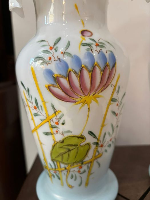 Jarras opalinas centanarias vidro sopro