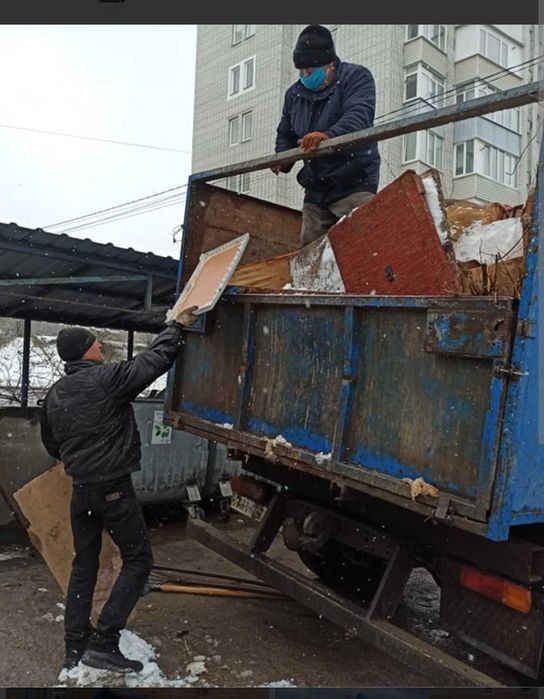 Вивіз сміття/мотлоху/старих речей/будсміття/Газель/Бус/ЗІЛ/КамАЗ Вантажники листя побутове сміття Будівельне квартири промислове