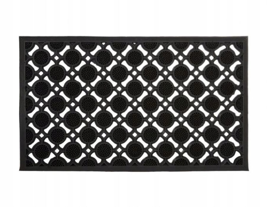 Relaxdays Wycieraczka gotowa gumowa na zewnątrz 45 x 75 cm