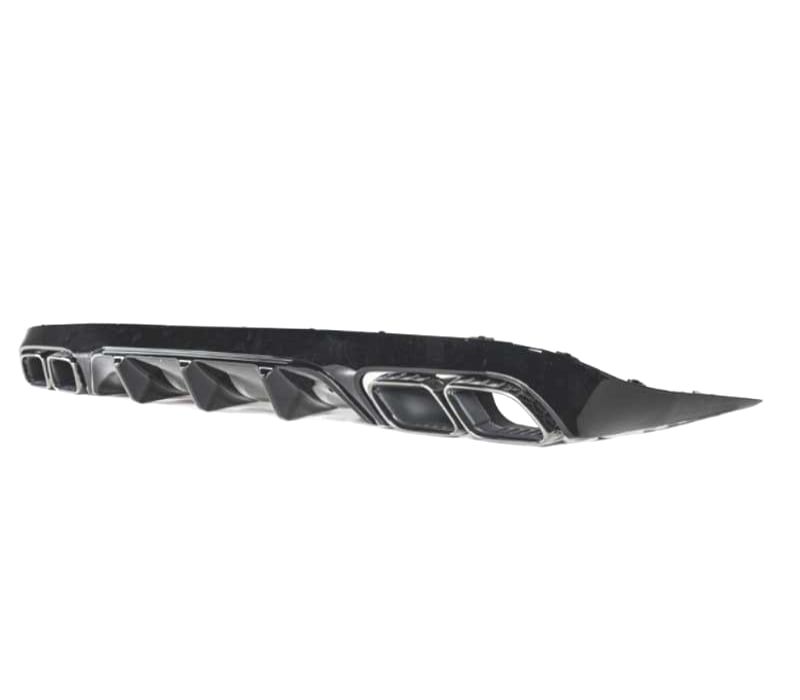 DIFUSOR MERCEDES CLASE E C238 16- AMG PRETO BRILHANTE LOOK E63 + PONTEIRAS ESCAPE