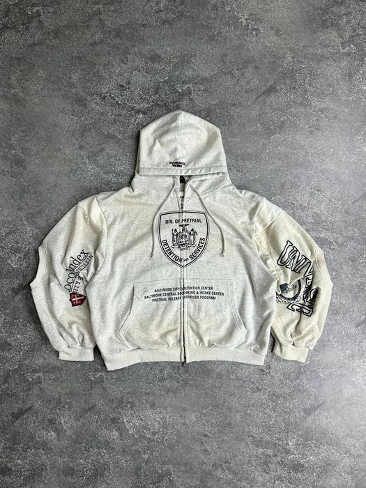 Project G/R protocol index zip up hoodie white зипка зіпка худі біле  S M L