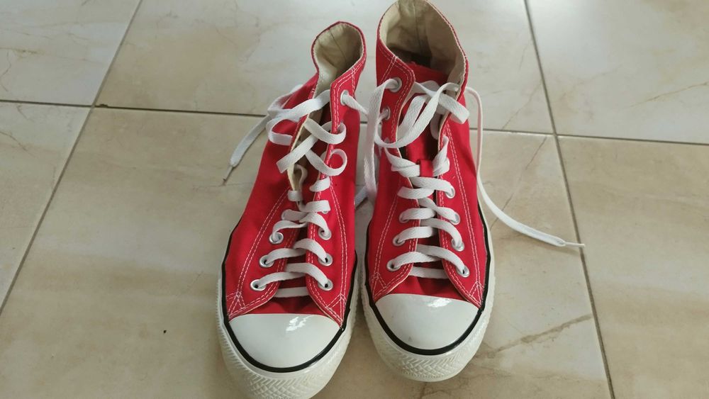 trampki Converse czerwone 42 jak nowe