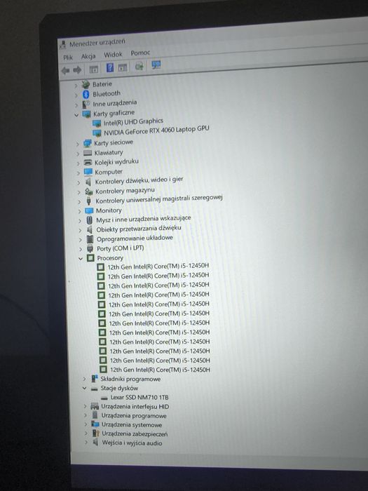 Laptop MSI Cyborg 15 Intel RTX 4060 do gier