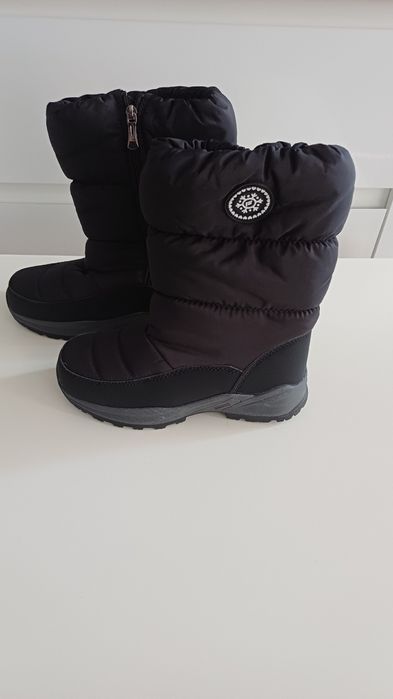 Zimowe Buty Trekkingowe, Damskie, Wodoodporne, Czarne, Rozmiar 37