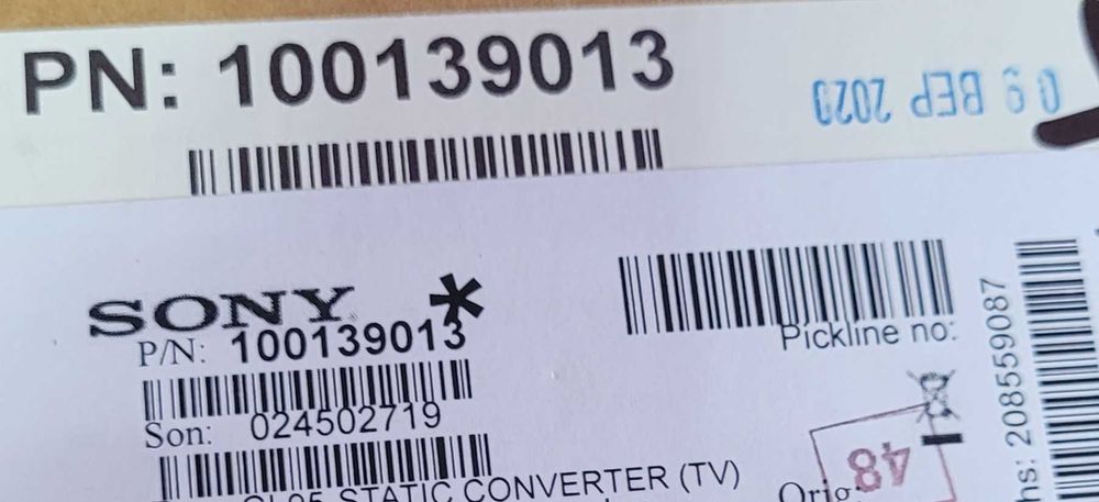 Конвертер Sony Static Converter TV 1-001-390-21 KD65X75 GL95 100139021