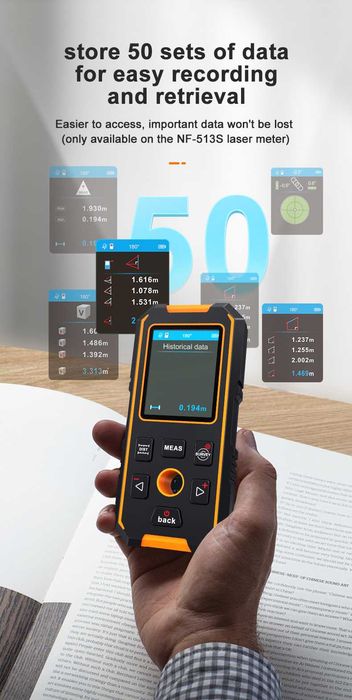 NOYAFA NF-513S ręczny wykrywacz metali dalmierz poziomica