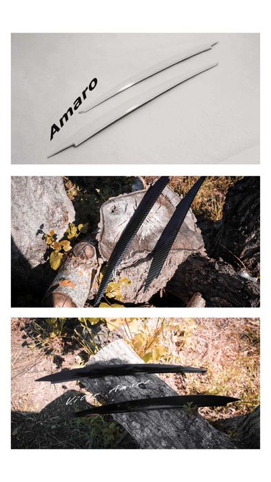 Sobrancelhas/Pestanas Carbono, Branco, Preto (Volkswagen Golf MK7, GTI