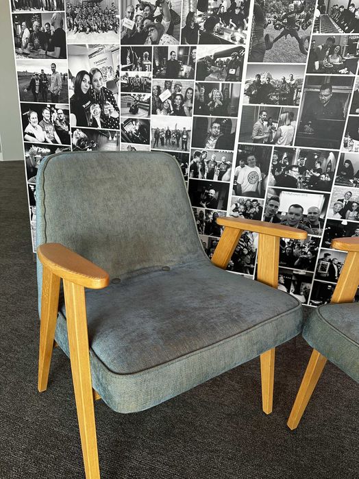 Zestaw 2 fotele z podłokietnikami 366 Concept Chierowski vintage PRL