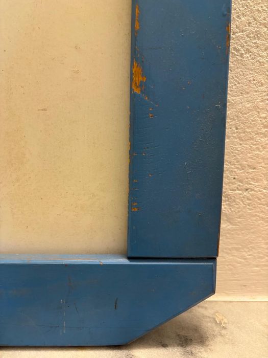 Rama drewniana malowana niebieska do obrazu lustra