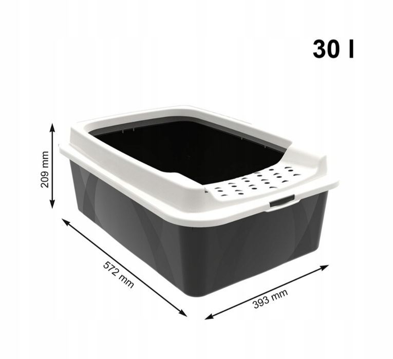 Kuweta dla kota na żwirek otwarta