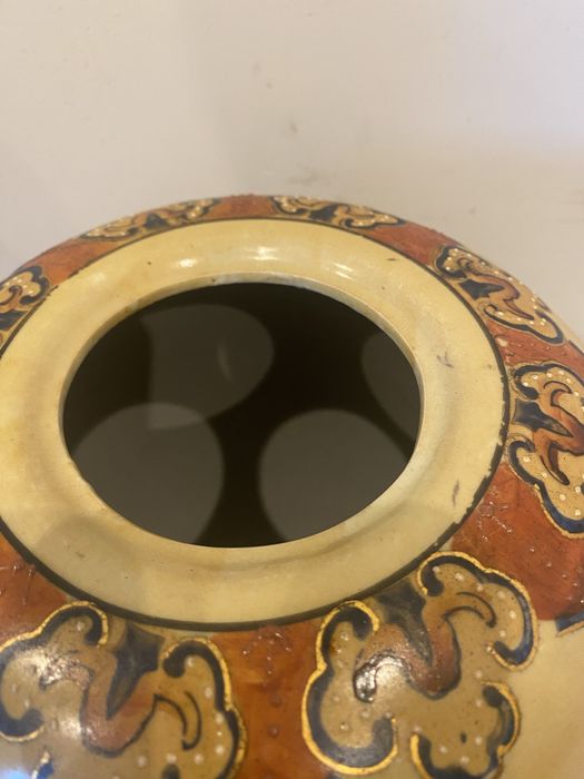 Porcelanowy wazon , waza chińska z pokrywką - duża !
