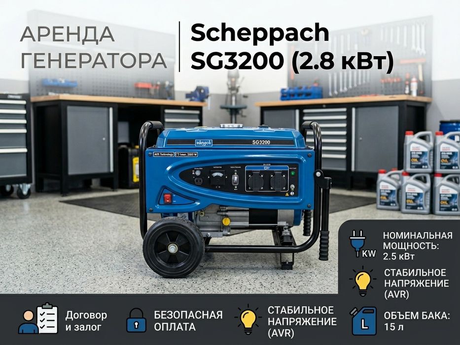 Аренда бензинового генератора