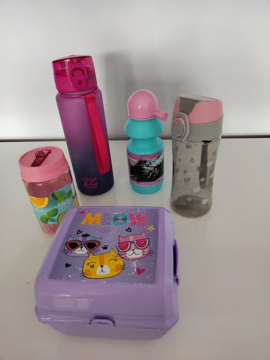 Pudełko na śniadanie i bidony