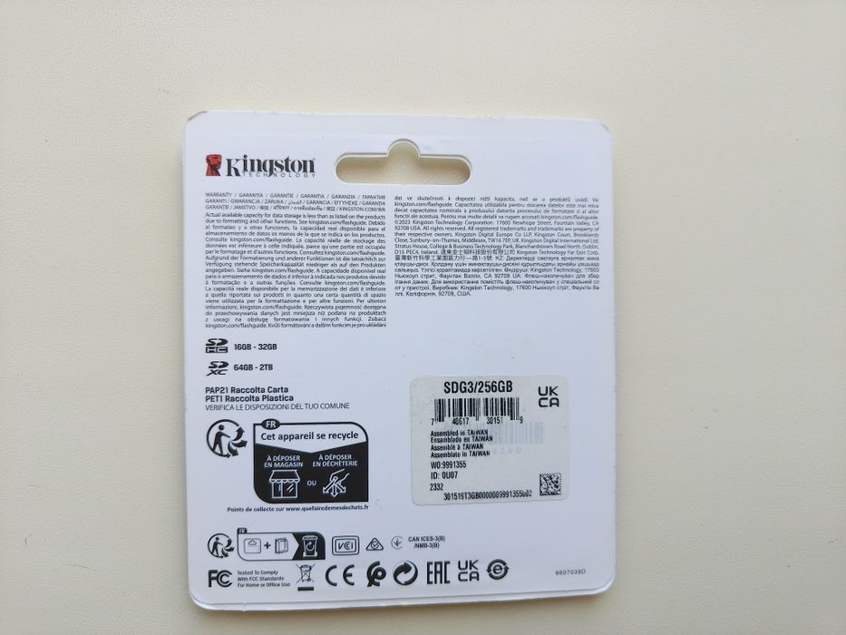 SDXC 256GB Kingston Canvas Go! Plus 170MB/s