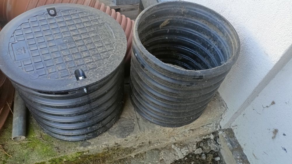 Rura karbowana czarna 315cm studnia 330mm i 370mm