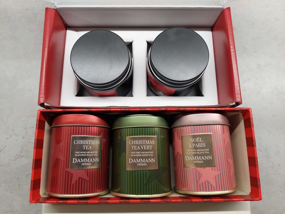 Zestaw Świąteczny - Herbata Dammann Freres + Świeczki Sojowe YUSH