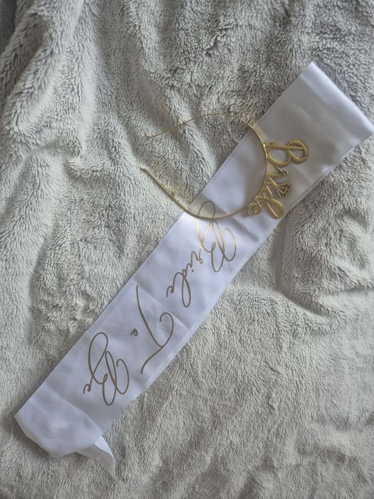Opaska I szarfa bride to be