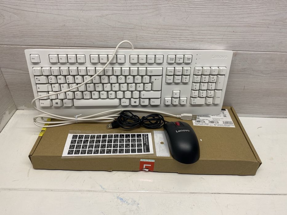 дротовий комплект Lenovo — клавіатура SK-8827 + мишка Lenovo