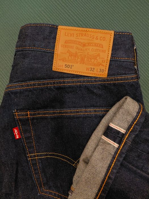 Levis 501 selvedge w32 l30 нові з сша