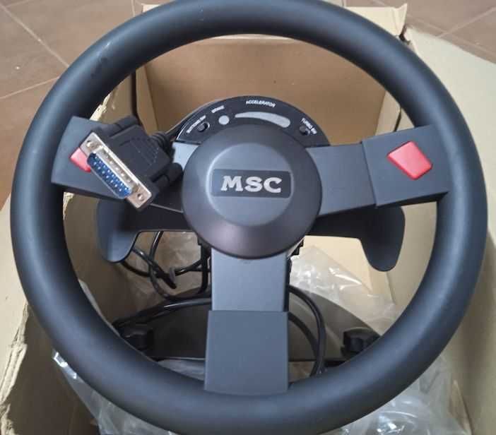 Volante com pedais para PC - Windows 95