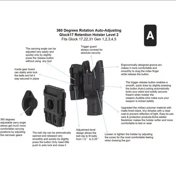 Glock 17.22.31 Gen 1.2.3.4.5 ( ler descrição )