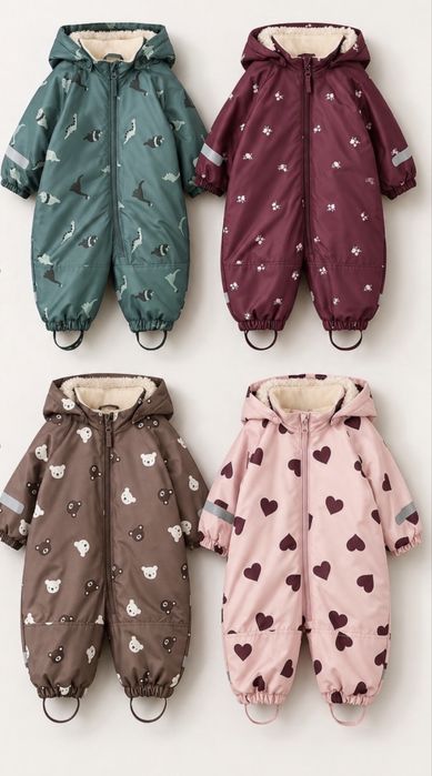 Теплий зимовий водовідштовхуючий комбінезон H&M 68, 74, 80, 86, 92, 98, 104